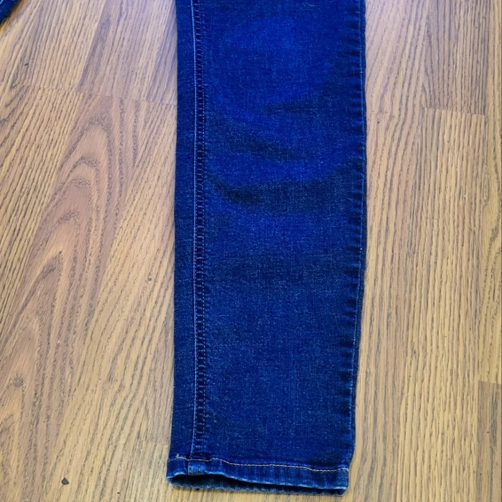 Womens Bootlegger The Real McCoy W30L30 Dark Wash Blue Denim Skinny Jeans - Picture 5 of 13